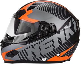 img 1 attached to 🏍️ NENKI Helmets NK-856 DOT Approved Full Face Motorcycle Street Bike Racing Helmets with Built-In Inner Sun Shield