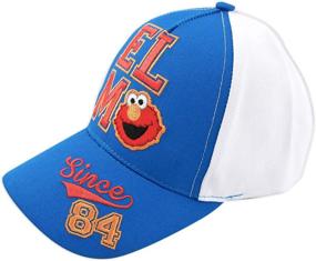 img 4 attached to 🧢 Sesame Street Baseball White Toddler Boys' Hats & Caps: Fun and Stylish Accessories