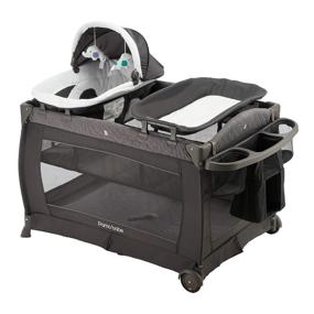 img 4 attached to 🏻 Pamo Babe Deluxe Grey Nursery Center: Ultimate Comfort Playard for your Baby