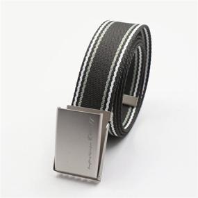 img 1 attached to 👔 Transform Your Style with Teeoff Reversible Metal Buckle Silver Men's Accessories and Belts