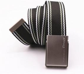 img 2 attached to 👔 Transform Your Style with Teeoff Reversible Metal Buckle Silver Men's Accessories and Belts