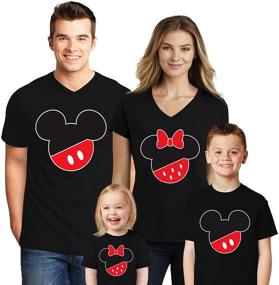 img 4 attached to 👕 Shop the Stylish V Neck T Shirts: Disney Family Mickey Girls' Clothing!