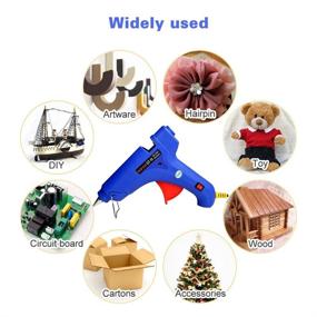 img 1 attached to 🔥 100W Hot Melt Glue Gun for PDR Tools: Fast Heating with 15 Strong Viscosity Glue Sticks - Ideal for Car Body Dent Repair, Electronics, Circuit Panels, Stick Toy Models, Artificial Flower Crafts, DIY Projects, and More