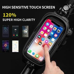 img 2 attached to Marspeeder Bike Bag IP67 Waterproof, EVA 3D Hard Handlebar Bag - Bicycle Pouch Accessories and Phone Holder Mount for 4.7'' to 7'' Phones