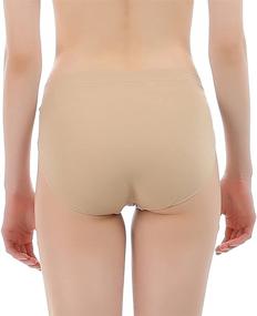 img 3 attached to 🩰 iMucci Beige Velvet Cotton Girl Ballet Dance Briefs - Mid Rise Waist Panty for Women, Ideal for Gymnastics and Underpants