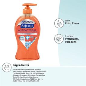 img 2 attached to 🧼 Softsoap Crisp Clean Antibacterial Hand Soap Pump - 11.25 fl oz