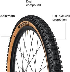 img 1 attached to 🚴 Maxxis Unisex Adult Black Skinwall Dual EXO Bicycle Tyres, 27.5x2.40 61-584: Enhanced Performance for All Riders