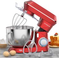 🍞 dobbor 9.5qt stand mixer - 660w electric kitchen stand mixer with 6+1 speeds, tilt-head, dough hook, whisk, beater & mixing bowl - ideal for baking - red логотип