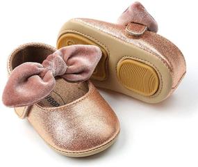 img 3 attached to 👟 HsdsBebe Infant Baby Girls Mary Jane Flats: Stylish and Safe Walking Sneaker Dress Shoes