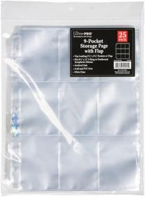 img 2 attached to 25ct. Pack of Ultra PRO 9-Pocket Storage Pages with Secure Flap for 8.5'' x 11'' Albums