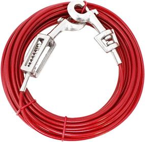 img 1 attached to 🐶 High-Quality Boss Pet Prestige 40ft Large Dog Tie Out with Spring – Unmatched Safety and Control!