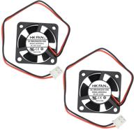 🌬️ 2 packs of 30mm x 30mm x 10mm 3010 12v 0.15a ball bearing brushless dc cooling fan with 2 pins - ab3010h12 ul tuv certified logo