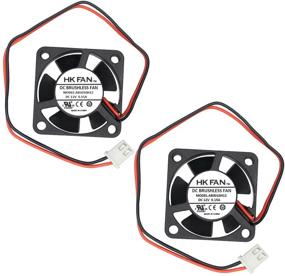 img 4 attached to 🌬️ 2 Packs of 30mm x 30mm x 10mm 3010 12V 0.15A Ball Bearing Brushless DC Cooling Fan with 2 Pins - AB3010H12 UL TUV Certified