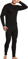 🔥 cqr men's thermal underwear set: stay warm in winter with midweight waffle knit thermal top and bottom – long johns featuring fly for cold weather logo