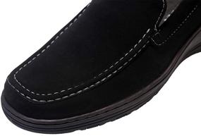 img 2 attached to Classy and Comfortable: ELANROMAN Leather Loafers for Men - Premium Moccasin Style Shoes