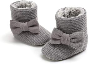 img 2 attached to 👶 COSANKIM Newborn Baby Boots: Soft, Anti-Slip, Warm Winter Snow Booties for Boys and Girls