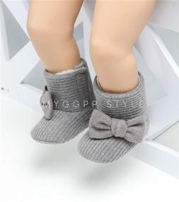 img 3 attached to 👶 COSANKIM Newborn Baby Boots: Soft, Anti-Slip, Warm Winter Snow Booties for Boys and Girls