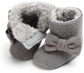 img 1 attached to 👶 COSANKIM Newborn Baby Boots: Soft, Anti-Slip, Warm Winter Snow Booties for Boys and Girls