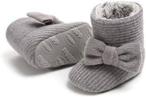 img 4 attached to 👶 COSANKIM Newborn Baby Boots: Soft, Anti-Slip, Warm Winter Snow Booties for Boys and Girls