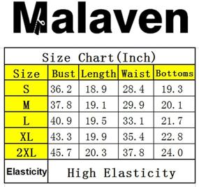 img 1 attached to 👙 Malaven Women's Striped Swimsuits - Strappy Blouson Style - Clothing for Swimsuits & Cover Ups