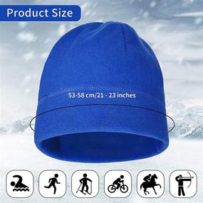 img 1 attached to Pieces Fleece Beanie Winter Sports