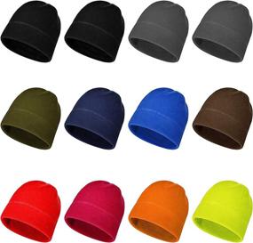 img 4 attached to Pieces Fleece Beanie Winter Sports
