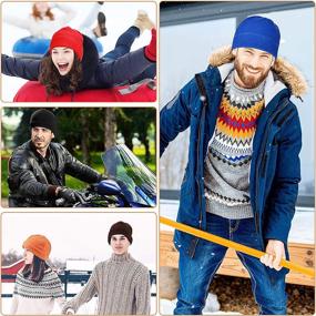 img 2 attached to Pieces Fleece Beanie Winter Sports