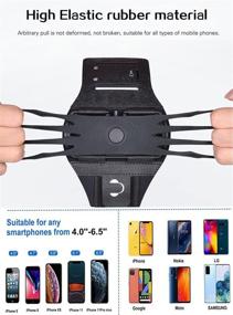 img 3 attached to Running Armband Smartphones Rotatable Wristband