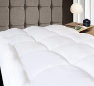 🛏️ aemicion extra soft twin mattress topper - 4 inch thick mattress pad cover with 18" deep pocket - pillow top matress topper (39" x 75") logo