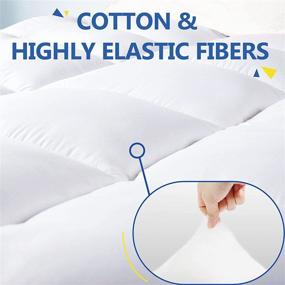 img 1 attached to 🛏️ Aemicion Extra Soft Twin Mattress Topper - 4 Inch Thick Mattress Pad Cover with 18" Deep Pocket - Pillow Top Matress Topper (39" x 75")