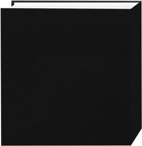 img 3 attached to 📷 Фотоальбом Pioneer на 100 карманов с тканевой обложкой, стильный глубокий черный
