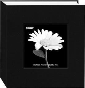 img 4 attached to 📷 Pioneer 100 Pocket Fabric Frame Cover Photo Album in Sleek Deep Black