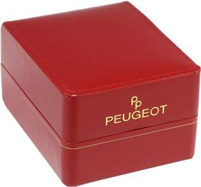 img 1 attached to ⌚ Стильные женские часы Peugeot с золотым браслетом и четырьмя крышками для безеля - временная мера для каждого случая.