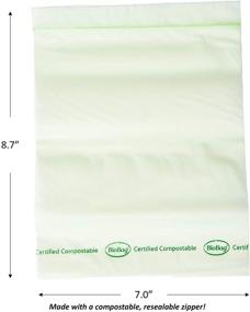 img 1 attached to BioBag 100% Certified Compostable Resealable Food Storage Bags - 20 Count, Quart Size | Ideal for Refrigerator or Freezer Use