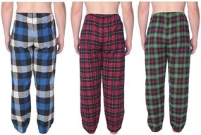 img 2 attached to Cotton Flannel Lounge Pants Available MFP_Y22 Men's Clothing for Sleep & Lounge