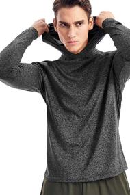 img 1 attached to 👕 Men's Lightweight Pullover Hoodie - Hooded Long Sleeve Workout Shirt for Enhanced SEO