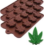 🍬 3pk silicone molds for marijuana, cannabis, and hemp leaf-shaped candy logo