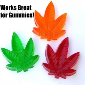 img 2 attached to 🍬 3pk Silicone Molds for Marijuana, Cannabis, and Hemp Leaf-shaped Candy