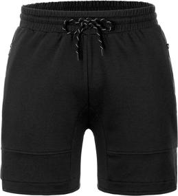 img 3 attached to We1Fit Men's Athletic Workout Shorts with Zipper Pockets - Ideal for Gym, Running, Bodybuilding, and Jogging