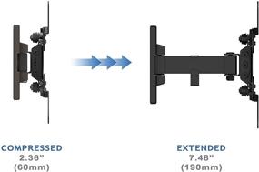 img 1 attached to Emerald SM-720-8001 Full Motion TV Wall Mount 📺 Bracket: Universal Mount for 13-45in TVs – Check VESA Compatibility