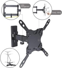 img 2 attached to Emerald SM-720-8001 Full Motion TV Wall Mount 📺 Bracket: Universal Mount for 13-45in TVs – Check VESA Compatibility