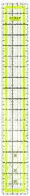 img 2 attached to 🎨 Arteza Quilting Ruler: Laser Cut Acrylic with Double Colored Grid Lines, 2.5" x 18" for Precision Cutting in Quilting, Sewing, and Crafts - Black & Lime Green