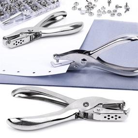 img 1 attached to 🛥️ Marine Grade Boat Canvas Snaps Kit by Yofuly - 274 Pcs Stainless Steel Screw Snap Fasteners for DIY Cover, Including Punch Pliers, Material Hole Punch, and 2 Setting Tools