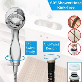 img 1 attached to 🚿 Super-Power RV Shower Head: High Pressure, Water Saving, and Portable for Campers/RV, Travel Trailer, Motorhome, and Boat