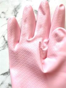 img 1 attached to 🧤 Efficiently Tackle Cleaning Chores with MARS EVENT Extra Long Reusable Rubber Dishwashing Cleaning Gloves - 2 Pairs