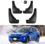 🔧 custom fit mud flaps splash guards for ford escape 2020-2021 - front and rear fender flares mud guard set logo