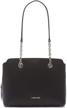 calvin klein hailey compartment satchel women's handbags & wallets for satchels logo