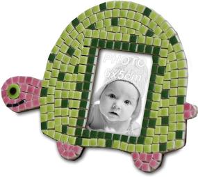 img 4 attached to Mosaic Frame Kit Tortoise 14X10CM