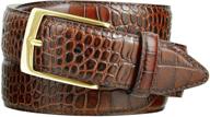 🐊 exquisite italian calfskin genuine leather alligator men's belts and accessories логотип