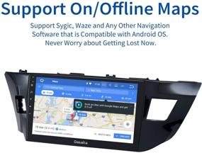 img 2 attached to 🚗 Дасайта 10,2" Android 10.0 Автомобильная GPS-навигация Toyota Corolla 2014-2017 Altis Axio Octa Core 4 ГБ 32 ГБ Автомобильное радио Стерео